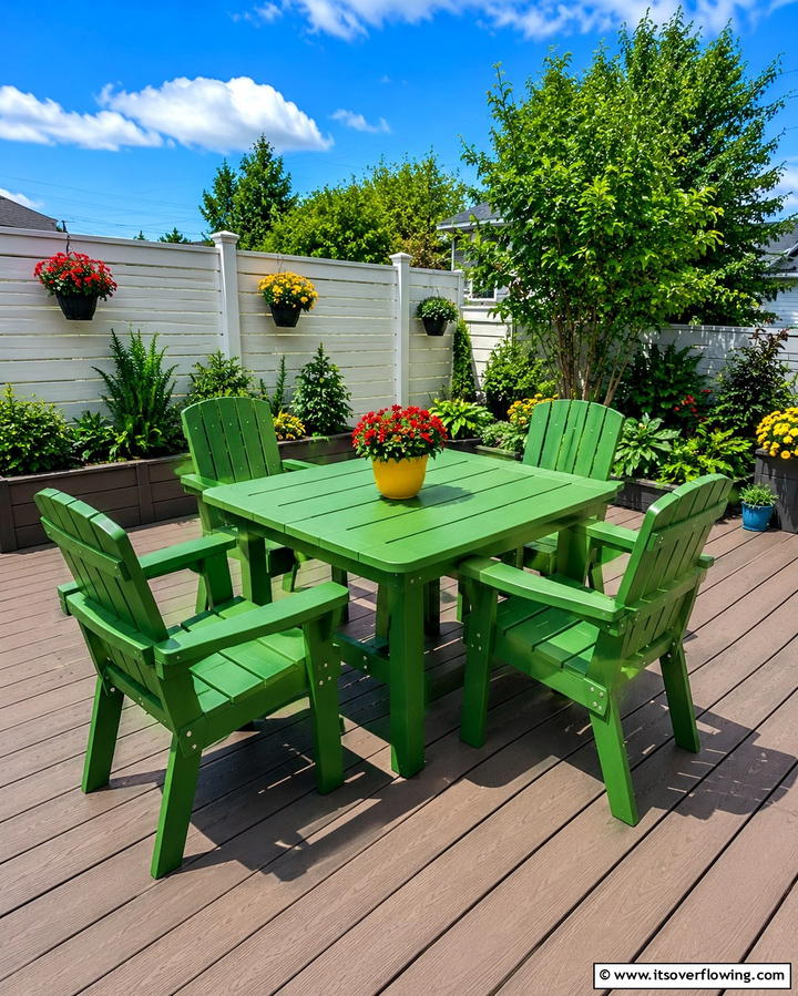 Recycled Plastic Furniture - 30 Patio Furniture Ideas to Elevate Your Outdoor Space