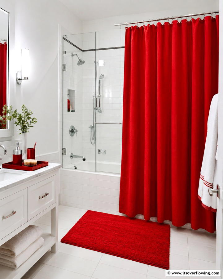 Red Bathroom Accessories - 25 Red Bathroom Ideas for a Luxurious Feel