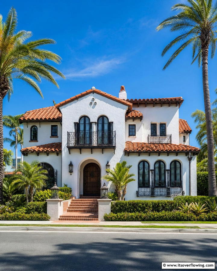 Red Tile Roof Elegance - 21 Spanish Colonial Revival Architecture Design Tips