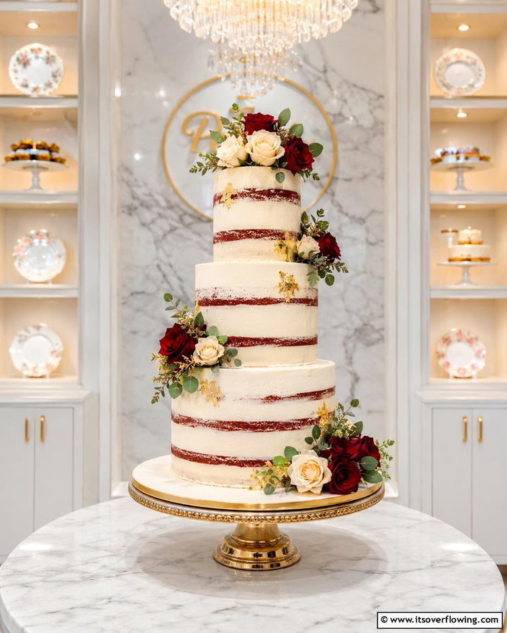 Red Velvet Wedding CakeExact - 30 Red Wedding Theme Ideas for Bold and Romantic Celebrations