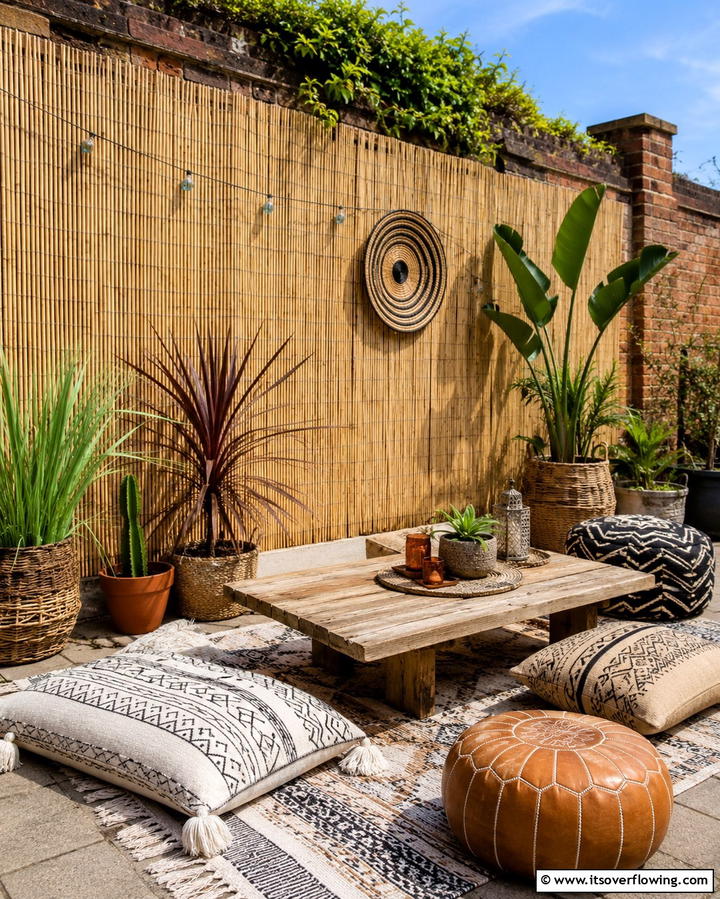 Reed or Willow Fencing Rolls - 30 Cheap Ways to Block Neighbors View in Your Garden