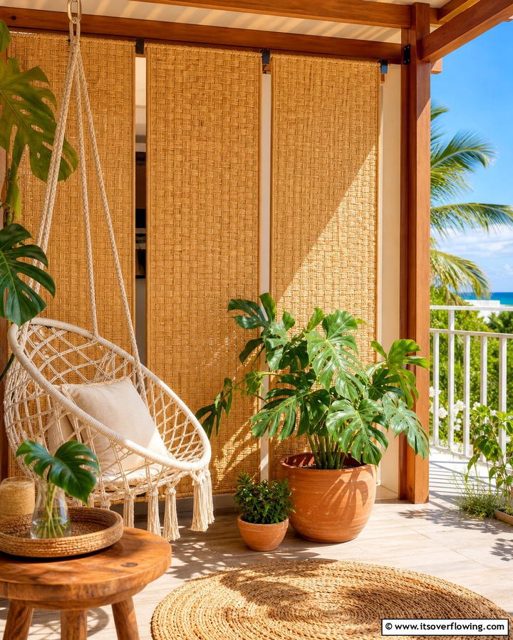 Reed or Woven Grass Screens - 25 Outdoor Privacy Screen Ideas for Secluded Spaces