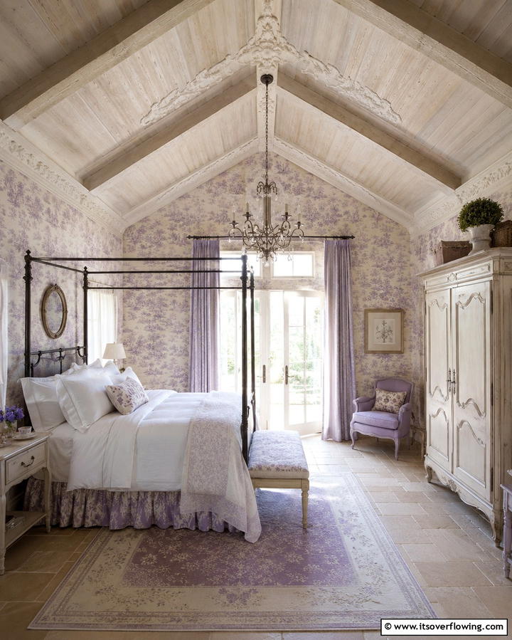 Refined French Country Cathedral Ceiling - 30 Grand Cathedral Ceiling Ideas to Elevate Your Home’s Architecture