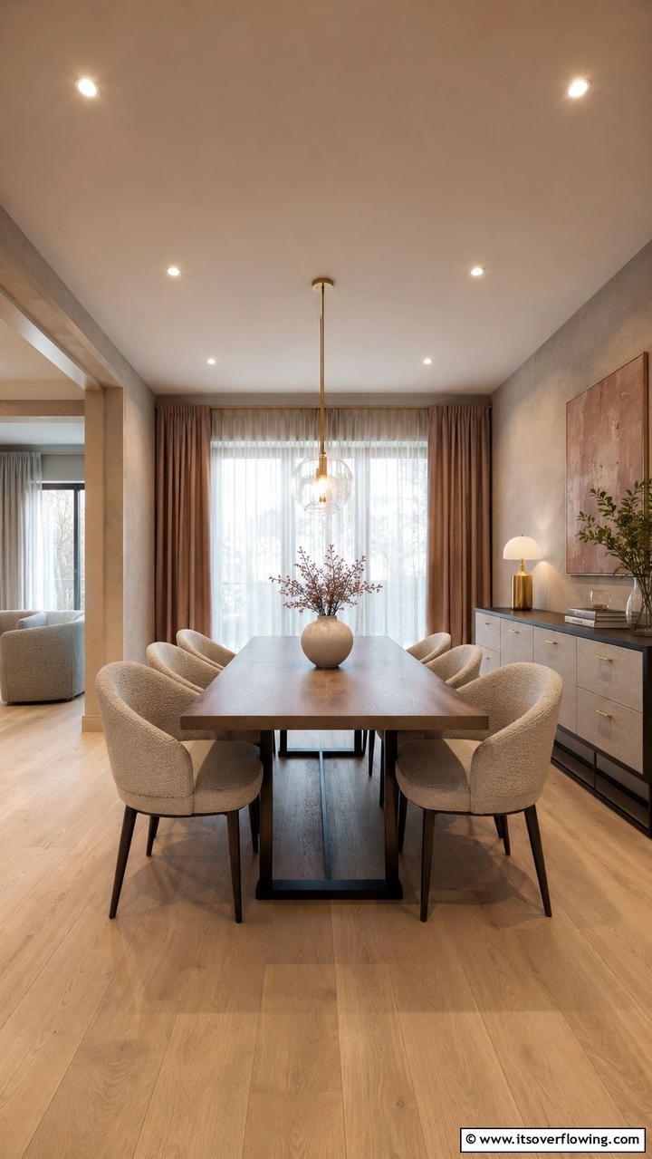 Refined Matte Finishes - 30 Dining Room Ceiling Ideas to Elevate Your Space