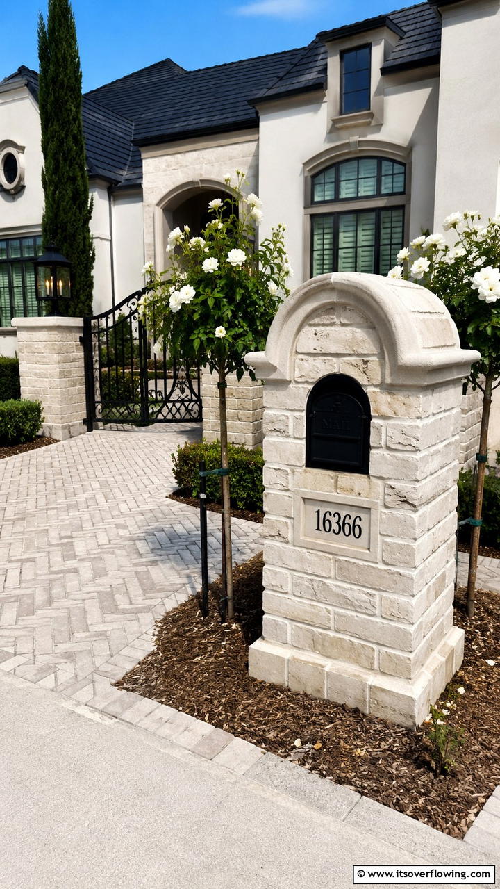 Refined Quality Brick Mailbox - 30 Brick Mailbox Ideas for a Charming Curb Appeal Upgrade
