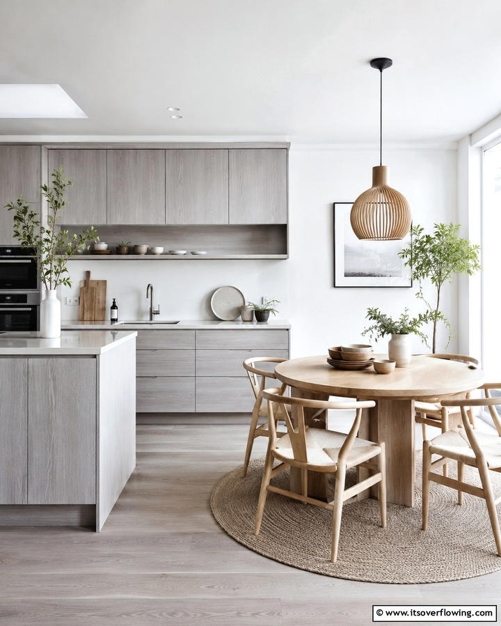 Refined Scandinavian Simplicity - 30 Grey and White Kitchen Ideas for Timeless Monochromatic Design