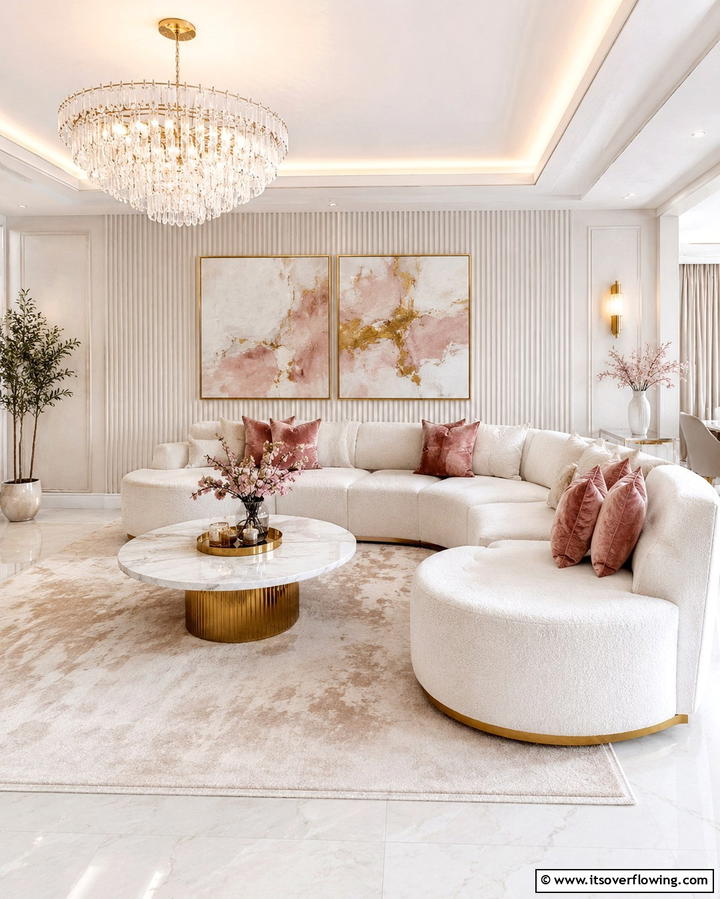 Refined Sectional Designs for Elegant Living - 30 Sectional Living Room Ideas for Flexible Seating