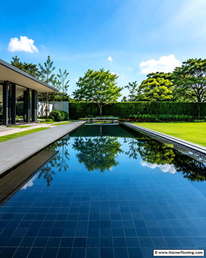 Reflective Lagoon Pool - 25 Lagoon Pool Design Ideas for a Tropical Backyard Retreat