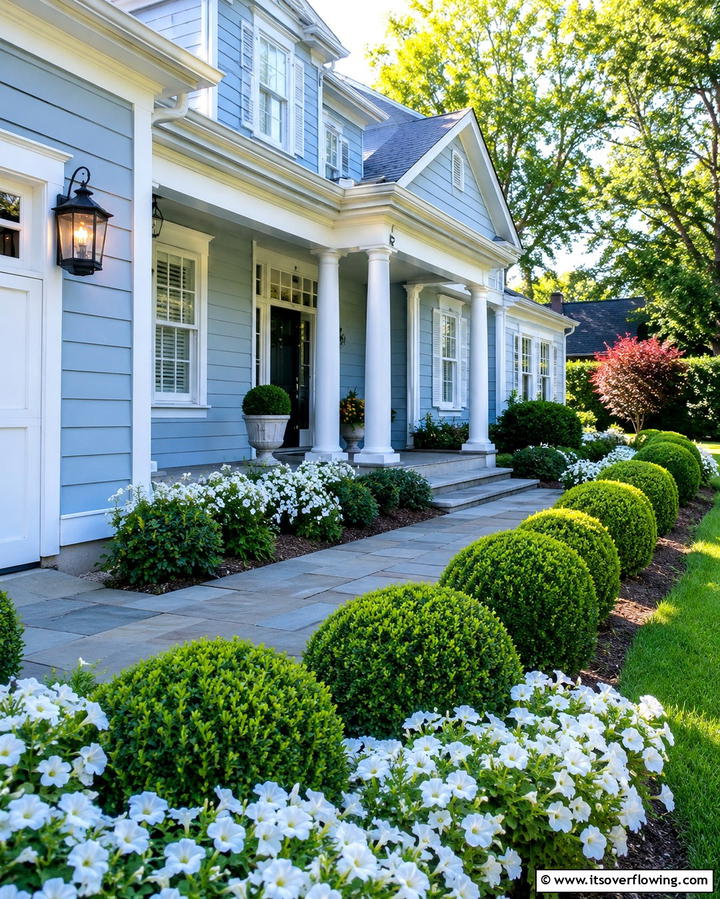 Refreshed Powder Blue Revival - 30 Serene Blue Exterior House Colors to Boost Curb Appeal