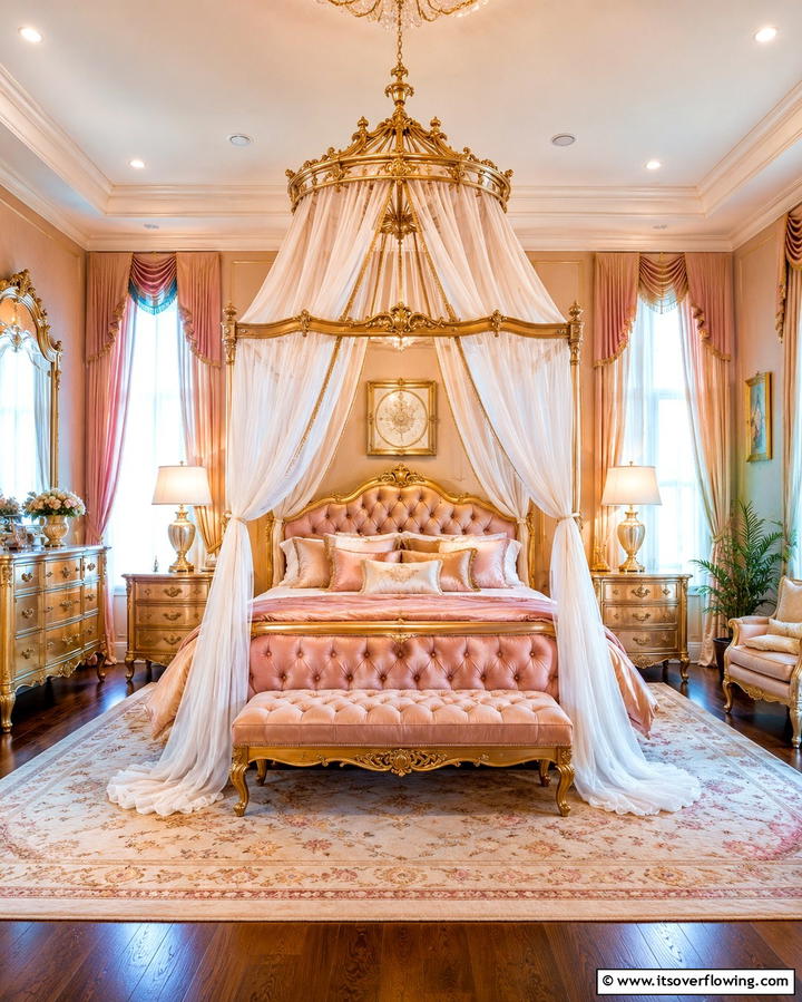 Regal Canopy Beds for a Royal Touch - 25 Princess Room Ideas to Create a Dreamy Space