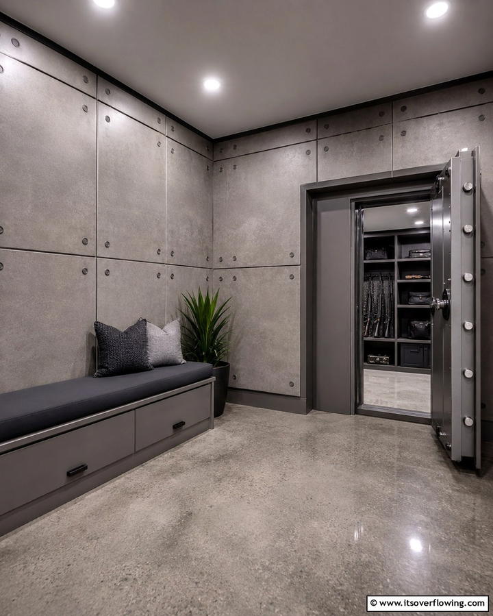 Reinforced Walls for Maximum Protection - 25 Safe Room Ideas for Maximum Security and Comfort