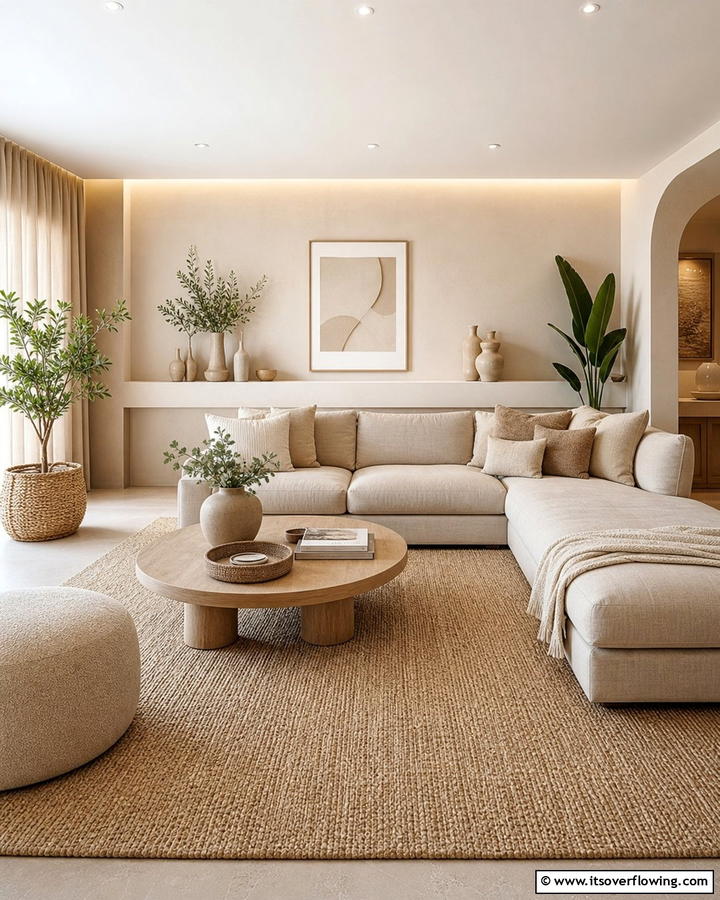 Relaxing Beige Ambiance - 21 Elegant Beige Living Room Ideas for Timeless Comfort
