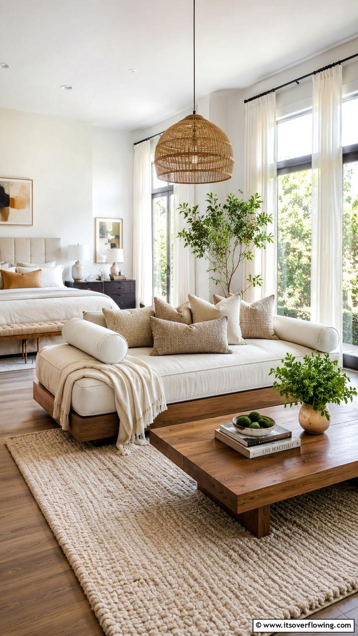 Relaxing Daybed Retreat - 30 Bedroom Sitting Area Ideas for Relaxation & Style
