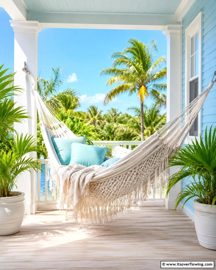 Relaxing Hammock Spot - 25 Side Porch Ideas to Enhance Your Outdoor Living Space