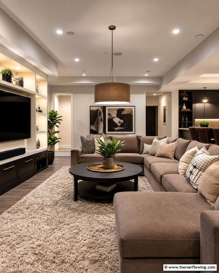 Relaxing Lounge Space - 21 Basement Ideas to Transform Your Underutilized Space