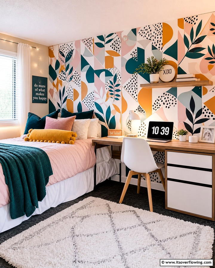 Removable Wallpaper Trends - 21 Dorm Room Decorating Ideas for Style and Function