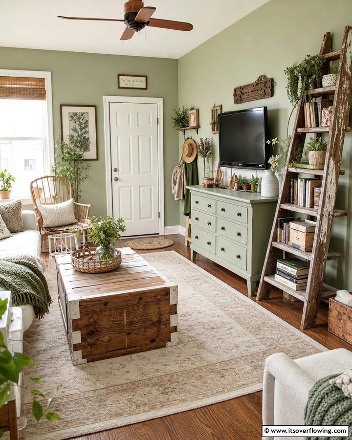 Repurpose Old Furniture - 25 Budget Apartment Living Room Ideas for Small Spaces
