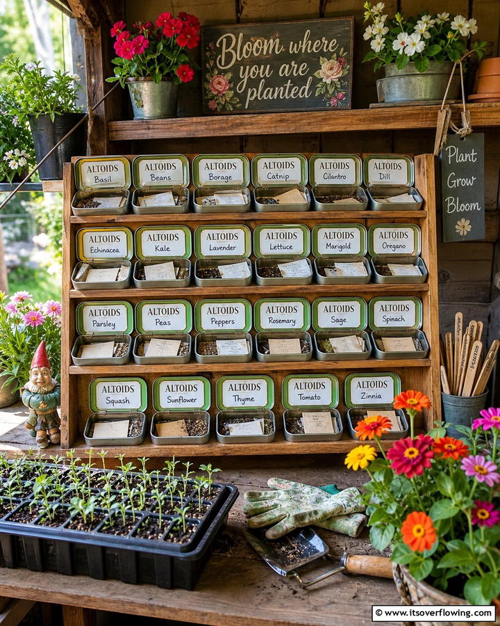 Repurposed Altoid Tins - 20 Seed Storage Ideas for Organized Gardening