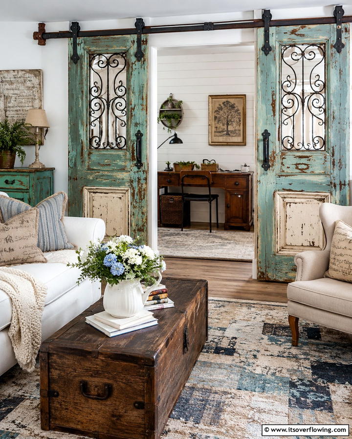 Repurposed Doors for Vintage Charm - 25 Room Divider Ideas to Maximize Your Living Space