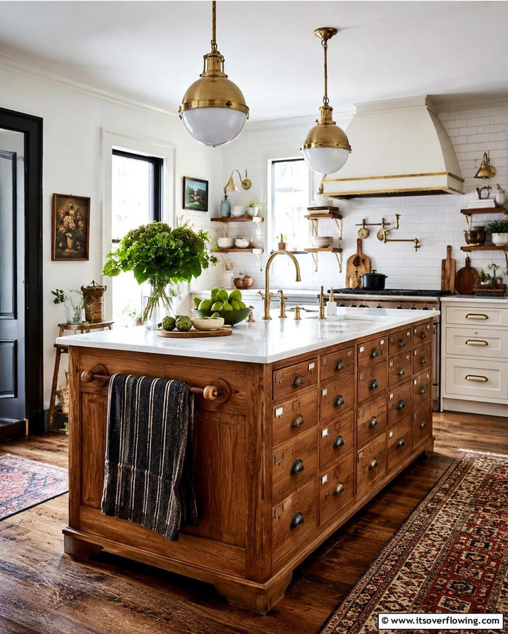 Repurposed Furniture as Kitchen Islands - 25 Small Kitchen Island Ideas for Compact Spaces