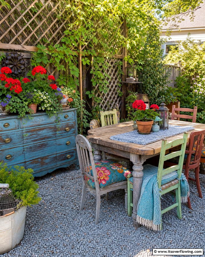 Repurposed Old Furniture - 21 Cheap Backyard Makeover Ideas on a Budget