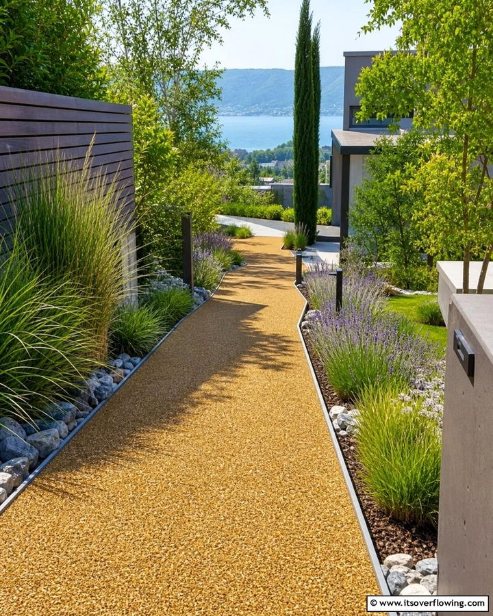 Resin Bound Gravel Paths - 20 Sloped Walkway Ideas for Beautiful Landscaping