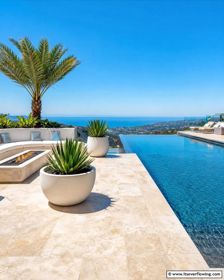 Resort Inspired Infinity Deck - 21 Pool Deck Layouts for Safe & Stylish Swimming Areas