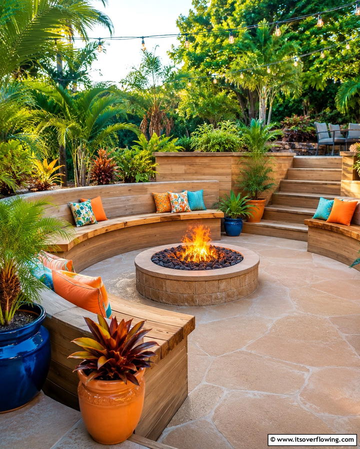 Retaining Walls with Built In Seating - 20 Durable Wood Retaining Wall Ideas for Your Yard