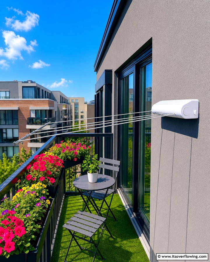 Retractable Clothesline for Small SpacesOne - 25 Outdoor Clothesline Ideas for Efficient Drying