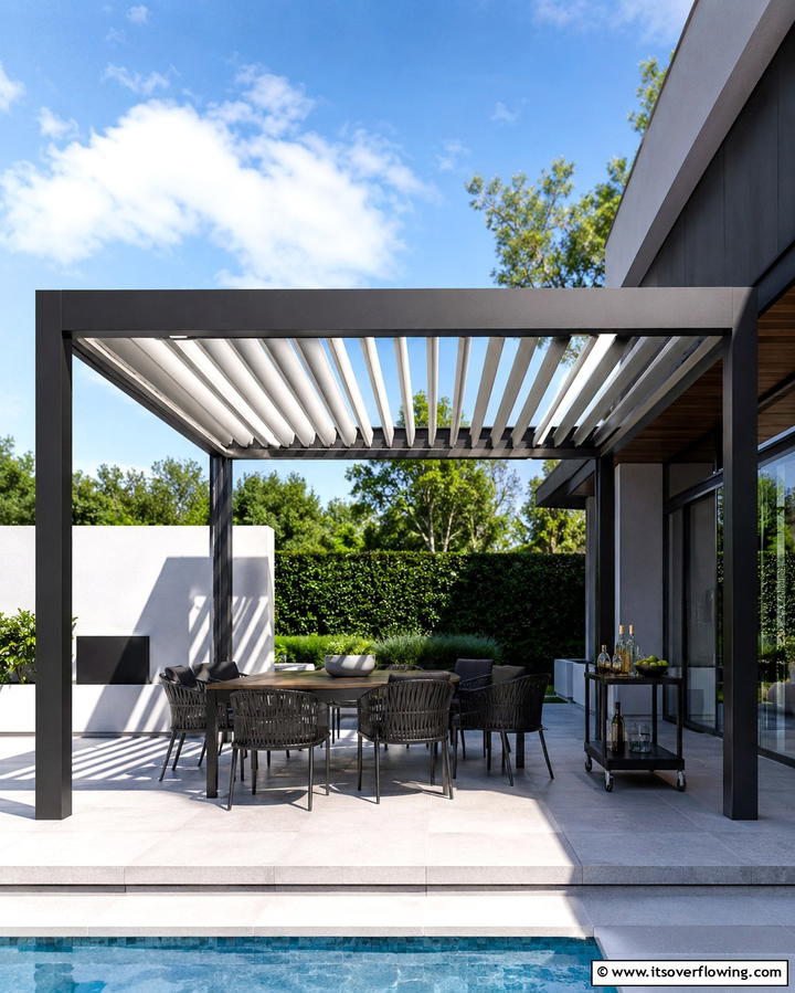 Retractable Roof Innovation - 30 Backyard Gazebo Ideas for Outdoor Entertaining