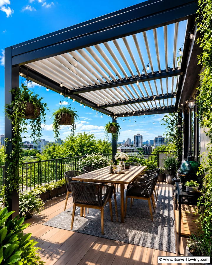 Retractable Roof Systems - 25 Balcony Shade Ideas for Comfortable Outdoor Relaxation