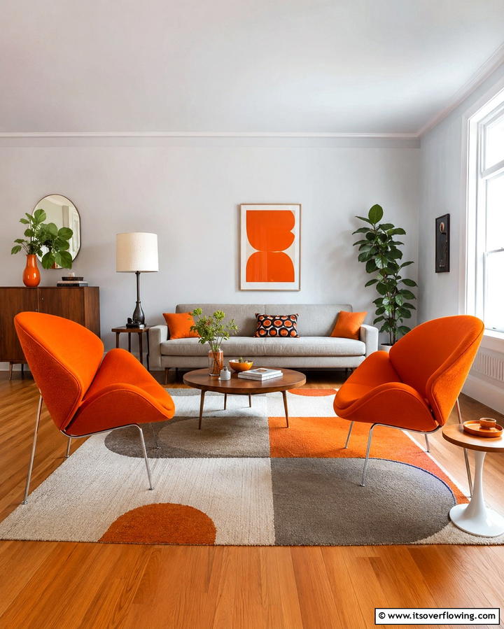Retro Accent Chairs - 30 1950s Living Room Ideas for Retro Charm Revival