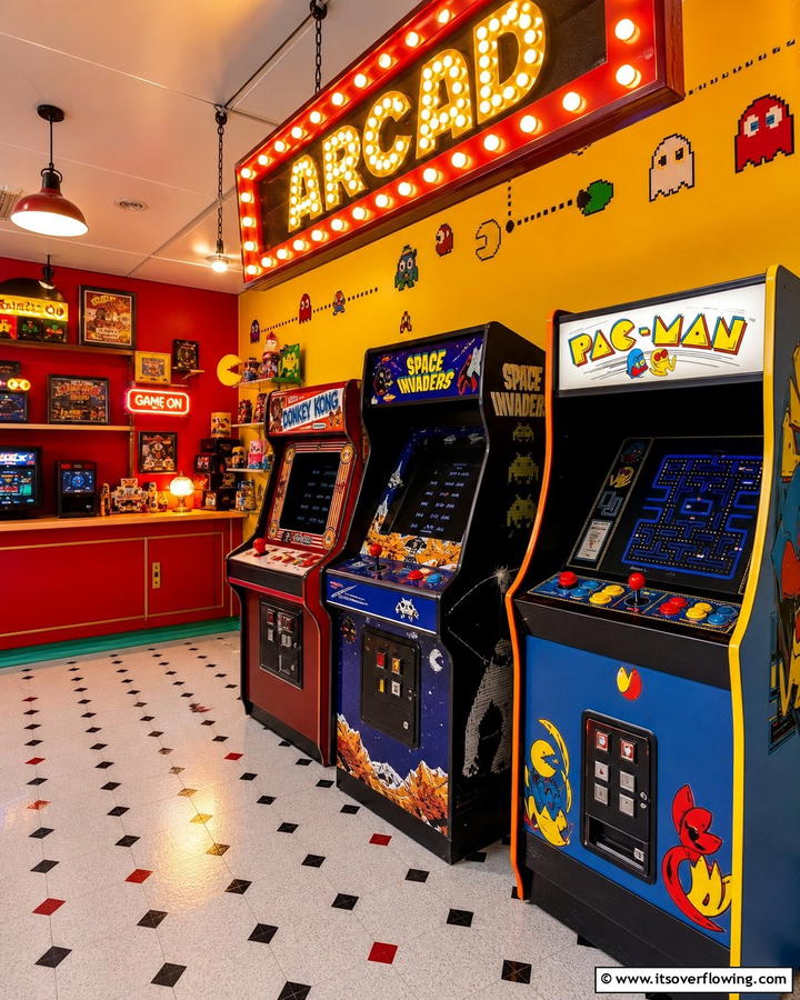 Retro Arcade Machines - 25 Exciting Arcade Room Ideas for Game Lovers
