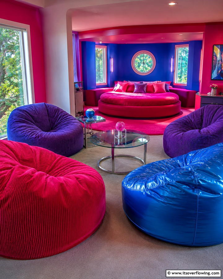 Retro Bean Bag Chairs - 30 90s Bedroom Decor Ideas for Retro Rewind Style