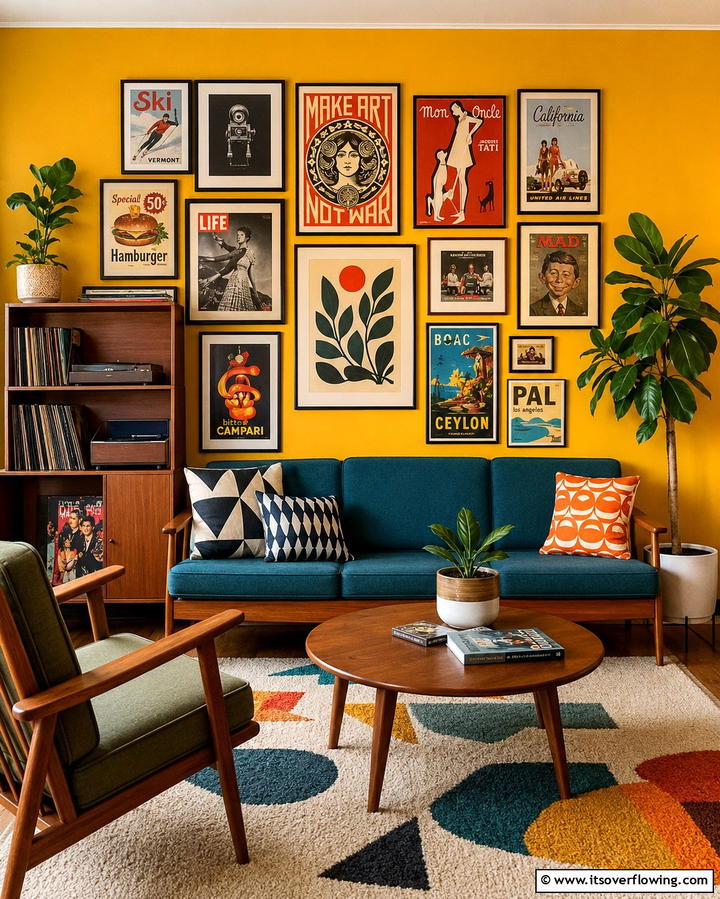 Retro Collage - 20 Wall Collage Ideas to Showcase Your Memories