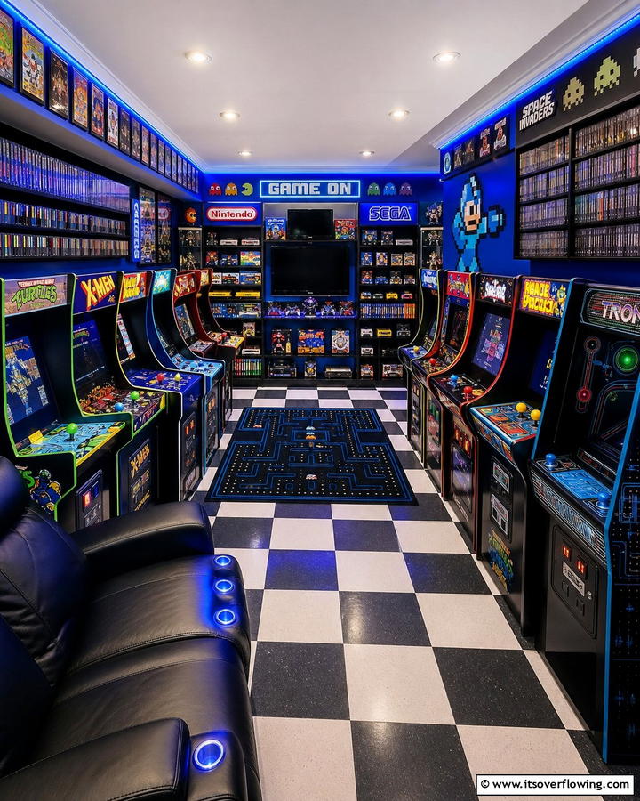 Retro Gaming Den - 21 Man Cave Design Ideas for a Personalized Retreat