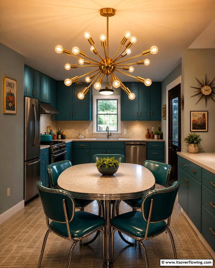 Retro Inspired Lighting - 25 Retro Kitchen Ideas for a Vintage Vibe