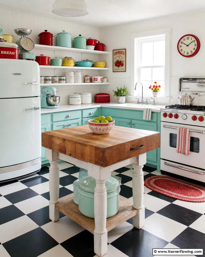 Retro Kitchenware Charm - 30 Vintage Decor Ideas to Add Retro Charm to Your Home