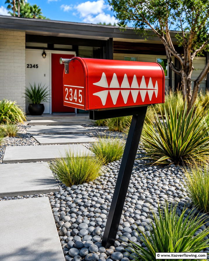 Retro Mailbox Design Revival - 30 Mailbox Decor Ideas- Curb Appeal with Personality