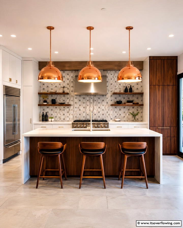 Retro Pendant Lighting - 25 Vintage Kitchen Ideas for a Classic Culinary Space