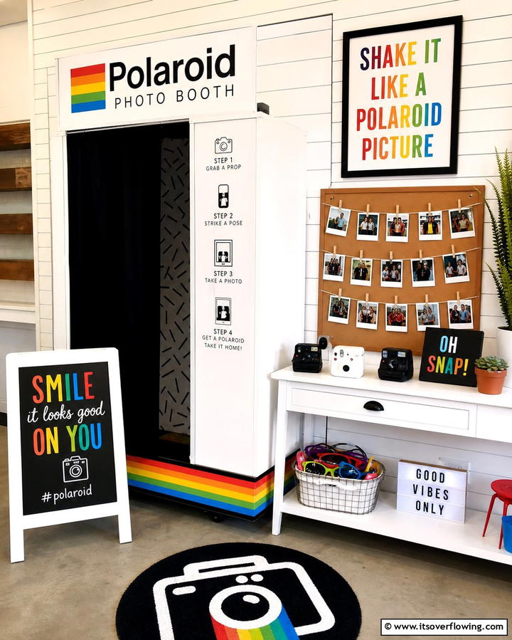 Retro Polaroid Photo Booth - 25 Vintage Wedding Ideas for a Nostalgic Celebration