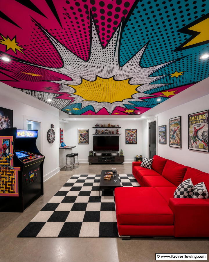 Retro Pop Art - 30 Artistic Ceiling Murals to Inspire Unique Interior Designs