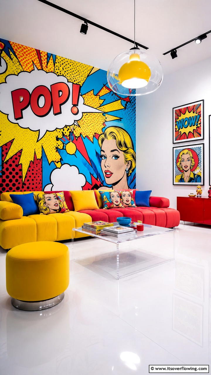 Retro Pop Art Wallpaper - 21 Bold Wallpaper Ideas to Transform Your Interior Walls