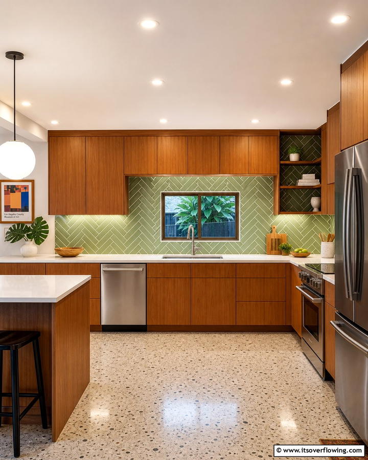 Retro Tile Patterns - 25 Mid-century Modern Kitchen Ideas for a Retro and Functional Space