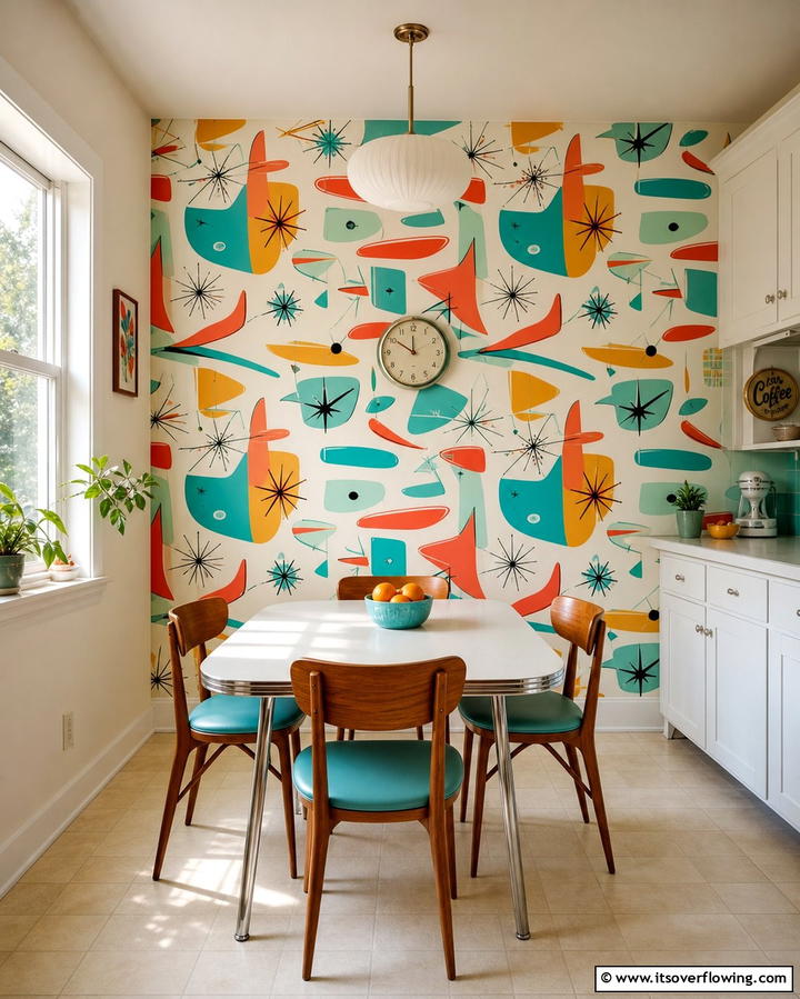 Retro Wallpaper - 25 Retro Kitchen Ideas for a Vintage Vibe