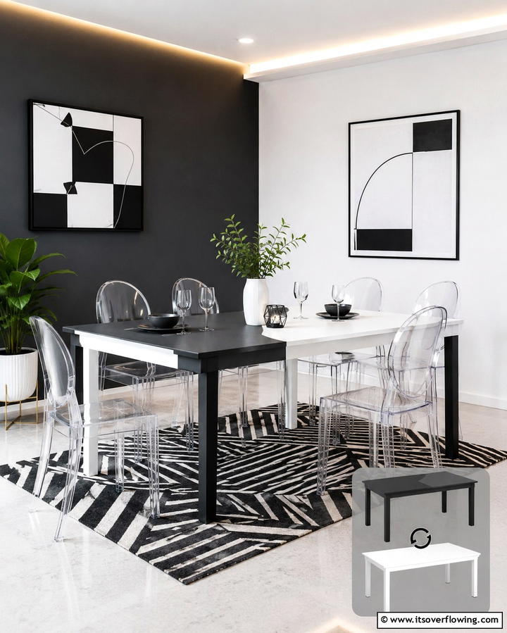 Reversible Dual Tone Table - 30 Innovative Table Design Ideas for Functional Spaces