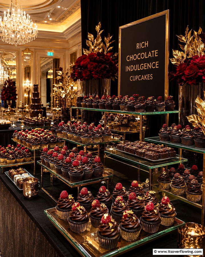 Rich Chocolate Indulgence - 30 Wedding Cupcake Ideas for Unforgettable Celebrations