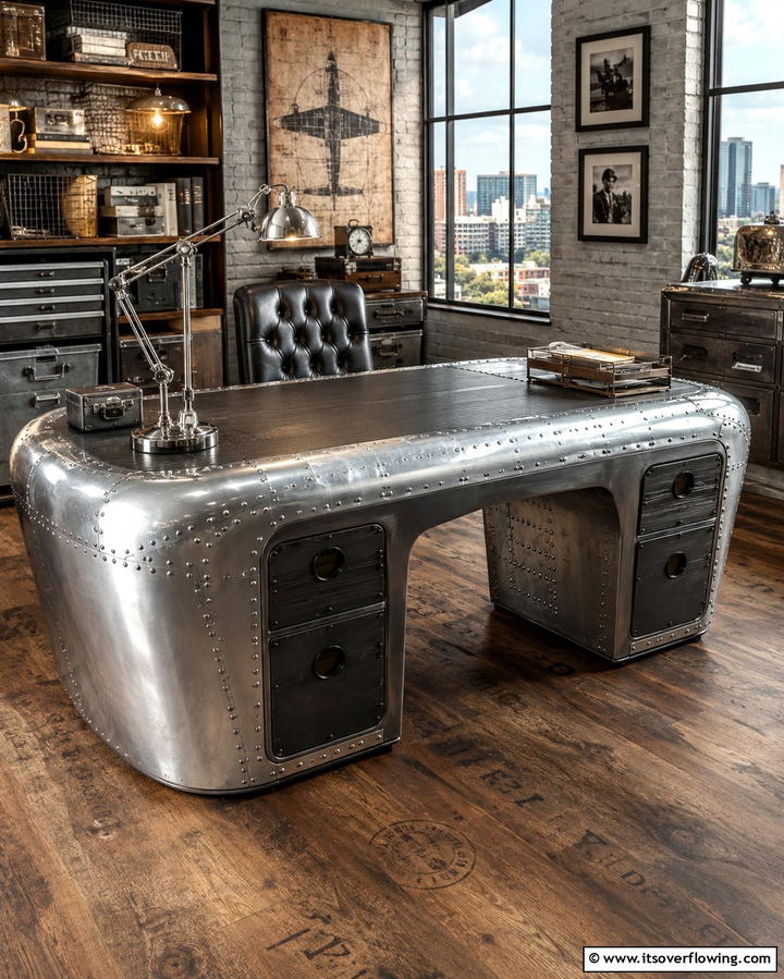 Riveted Metal Furniture - 25 Steampunk Interior Design Ideas for Unique Homes