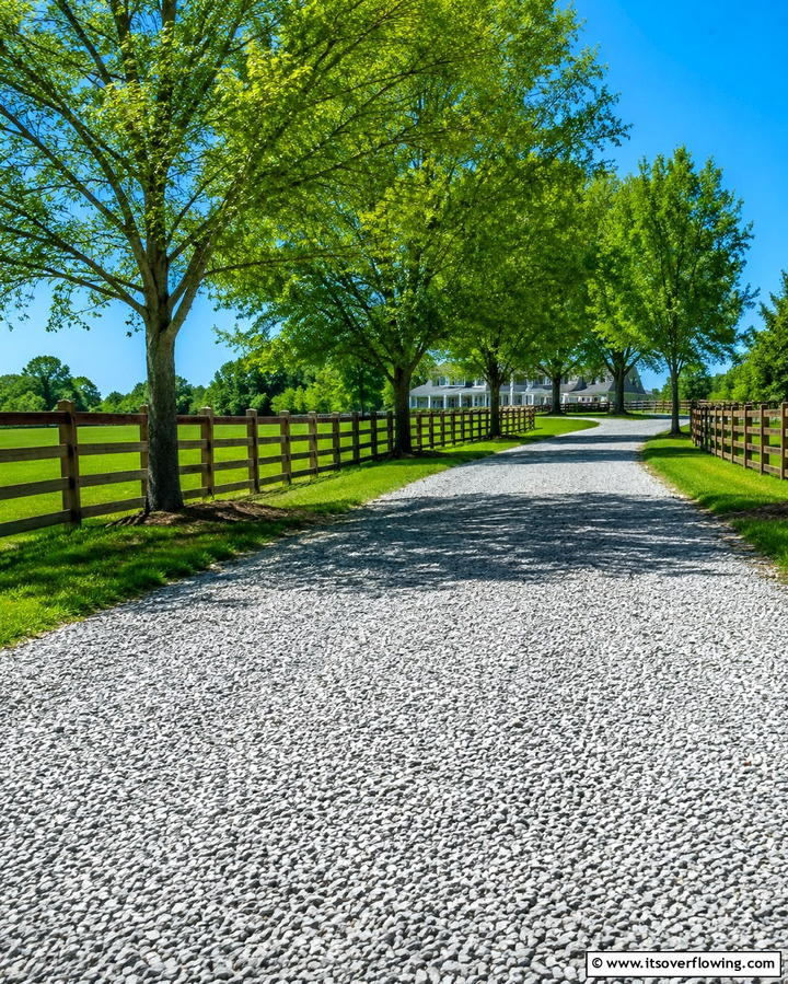Robust Gravel Roadway Solution - 30 Gravel Driveway Ideas- Durable & Stylish Options