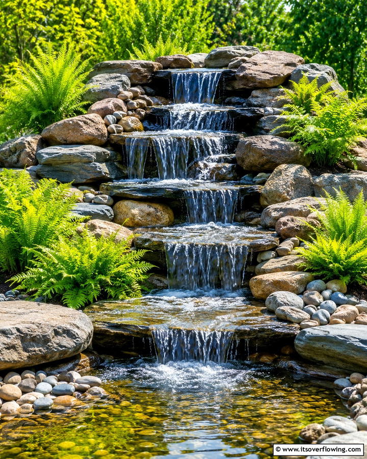 Rock Water Features - 25 Rock Landscaping Ideas to Transform Your Outdoor Space